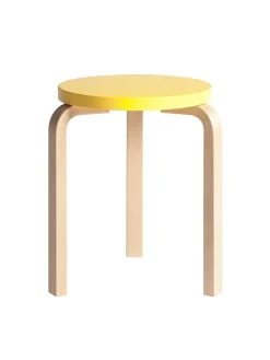 Artek Stool 60, yellow lacquered fra Hot
