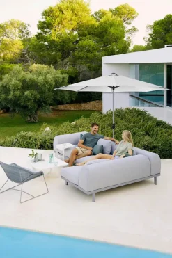 Cane-line Sunshade Parasol Ø300 m. Krank fra Hot