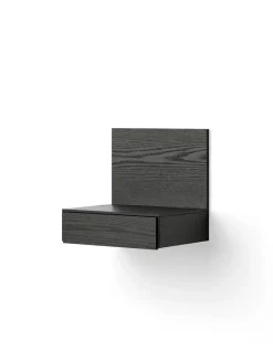 New Works Tana Wall Mounted Nightstand, black stained oak fra Best
