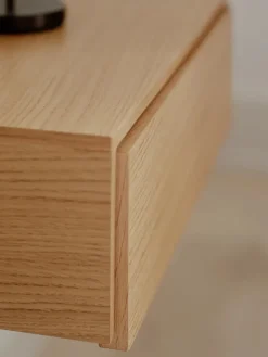 New Works Tana Wall Mounted Nightstand, oak fra