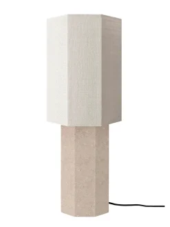 Louise Roe The Eight Over Eight Lamp Large, beige travertine fra Discount