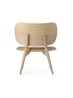 Mater The Lounge Chair, mat lakeret eg med naturfarvet læder fra New
