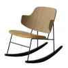 Audo Copenhagen The Penguin Rocking Chair, eg natur/dakar læder fra New