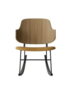 Audo Copenhagen The Penguin Rocking Chair, eg natur/dakar læder fra New