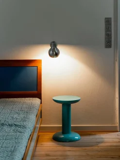 raawii Thing Sidebord/Skammel, turquoise fra Hot