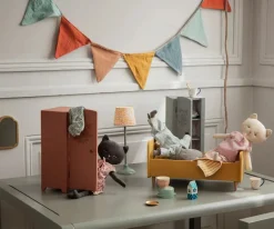 Maileg Træseng i gul, mini fra Online