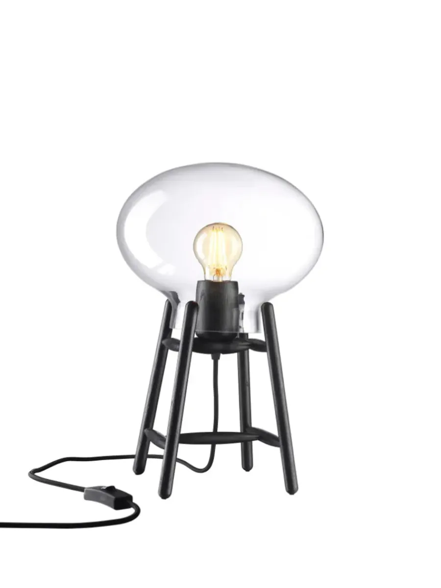 FDB Møbler U4 Hiti Bordlampe, opalt glas/eg fra Outlet