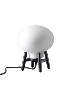 FDB Møbler U6 Mini Hiti Bordlampe, opalt glas/valnød fra Clearance