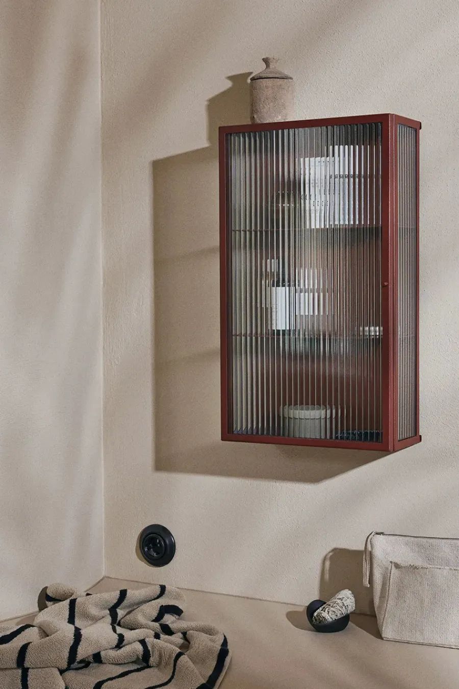 Ferm Living Ura duftlys, Red Sienna fra Outlet