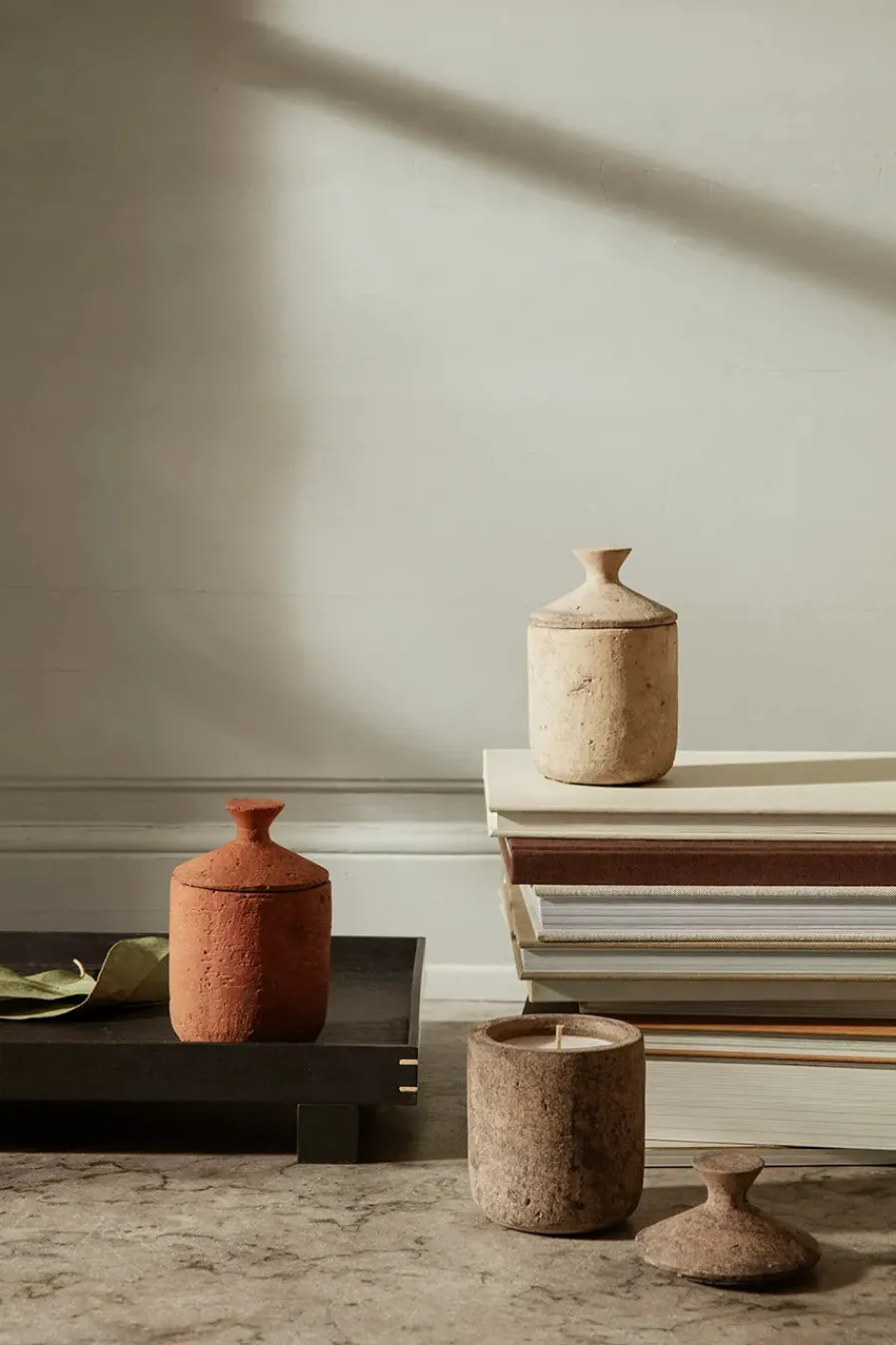 Ferm Living Ura duftlys, Red Sienna fra Outlet