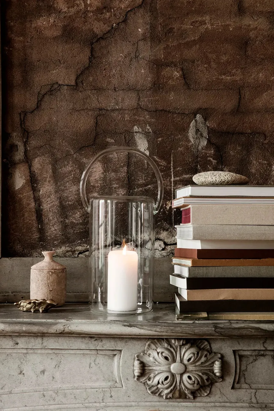 Ferm Living Ura duftlys, Red Sienna fra Outlet