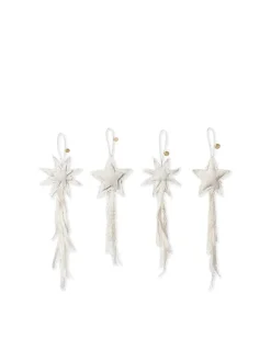 Ferm Living Vela Star Ornaments, sæt á 4 stk. fra Best