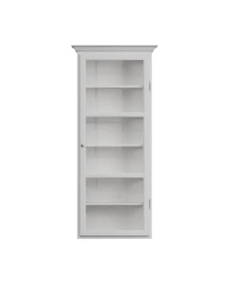 Lindebjerg Design Væghængt Vitrineskab Classic V4, hvid fra Outlet