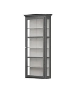 Lindebjerg Design Væghængt Vitrineskab Classic V4, hvid fra Outlet
