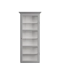 Lindebjerg Design Væghængt Vitrineskab Classic V4, lys grå fra Best