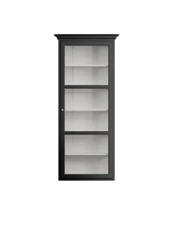 Lindebjerg Design Væghængt Vitrineskab Classic V4, sort fra Sale