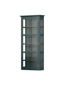 Lindebjerg Design Væghængt Vitrineskab N4, dark blue fra Best
