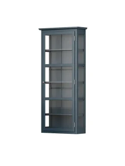 Lindebjerg Design Væghængt Vitrineskab N4, dark blue fra Best