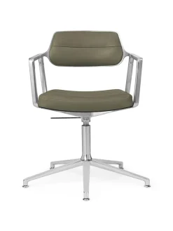 Vipp 453 Swivel+ Chair, bosco grøn læder fra Clearance
