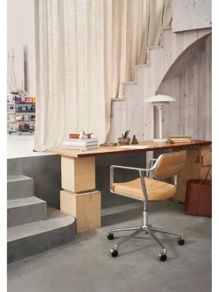 Vipp 453 Swivel+ Chair, bosco grøn læder fra Clearance