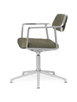 Vipp 453 Swivel+ Chair, bosco grøn læder fra Clearance