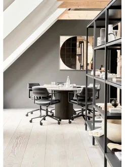 Vipp 453 Swivel+ Chair, bosco grøn læder fra Clearance