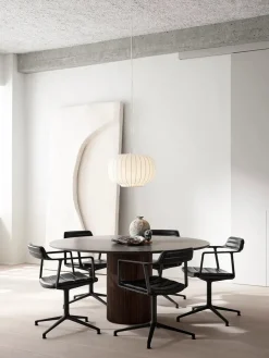 Vipp 452 Swivel Chair, bosco grøn læder fra Discount