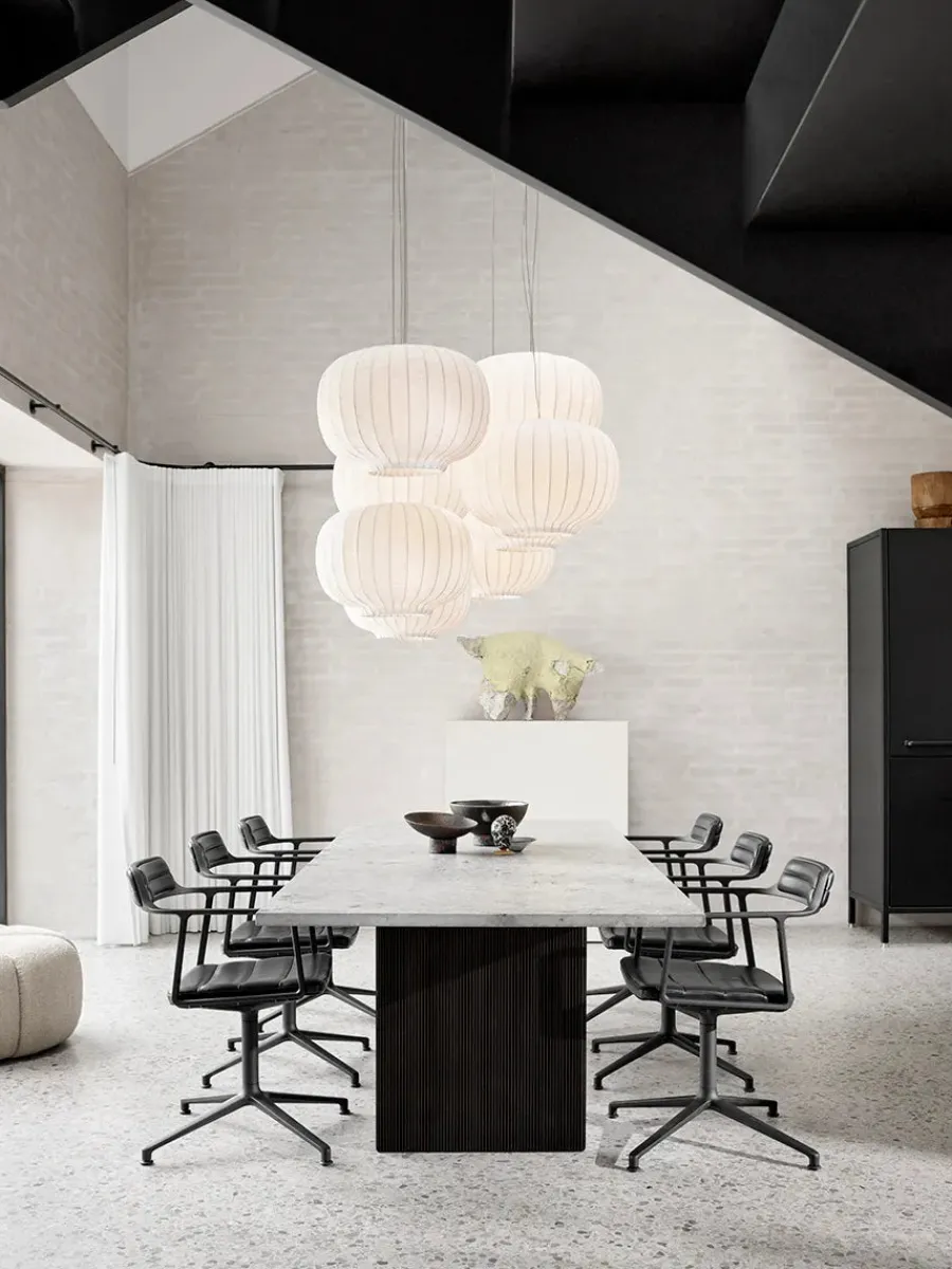 Vipp 452 Swivel Chair, bosco grøn læder fra Discount