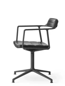 Vipp 452 Swivel Chair, bosco grøn læder fra Discount