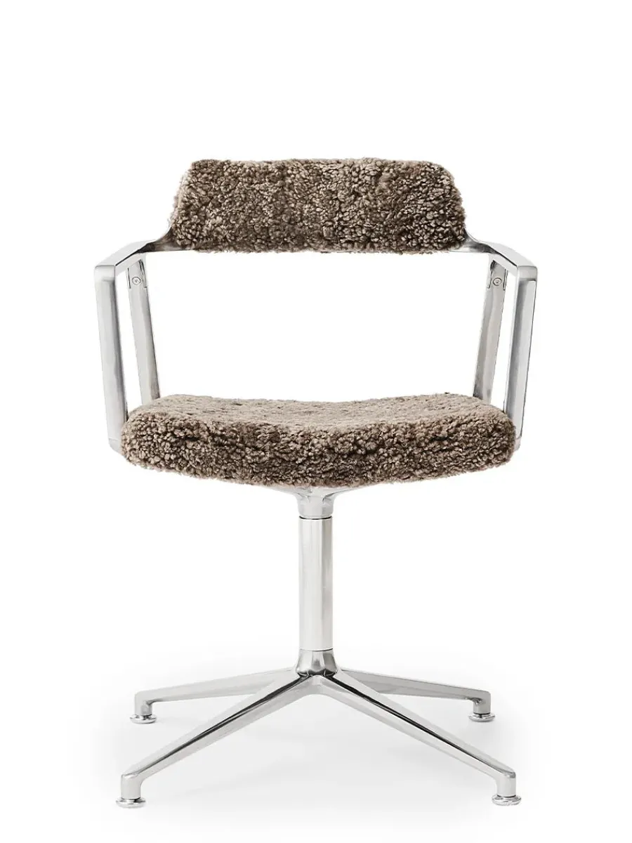 Vipp 452 Swivel Chair, bosco grøn læder fra Discount