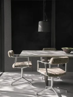 Vipp 452 Swivel Chair, bosco grøn læder fra Discount