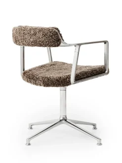 Vipp 452 Swivel Chair, bosco grøn læder fra Discount
