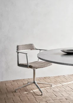 Vipp 452 Swivel Chair, bosco grøn læder fra Discount