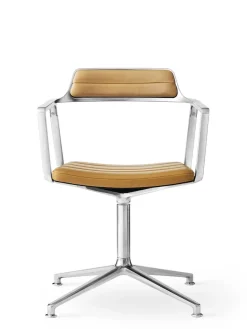 Vipp 452 Swivel Chair, bosco grøn læder fra Discount