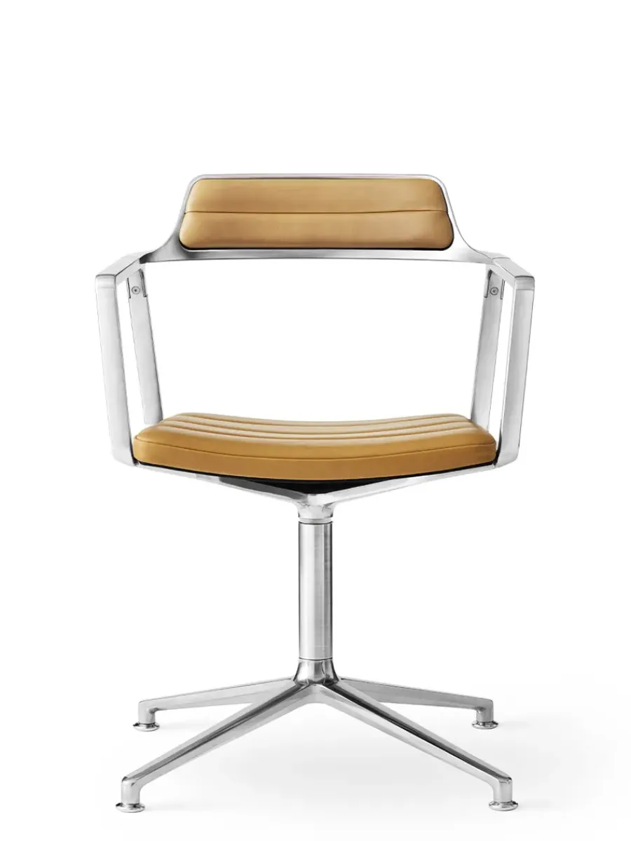 Vipp 452 Swivel Chair, bosco grøn læder fra Discount