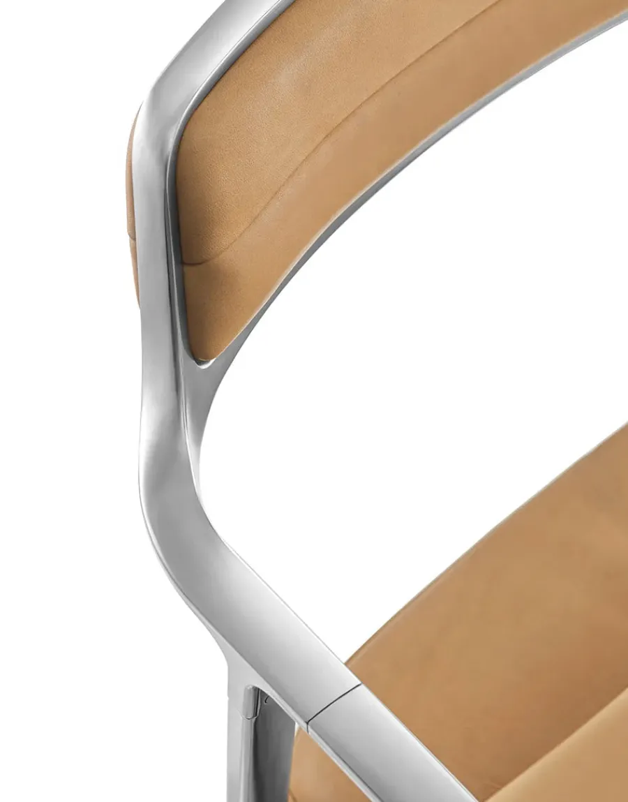 Vipp 452 Swivel Chair, bosco grøn læder fra Discount