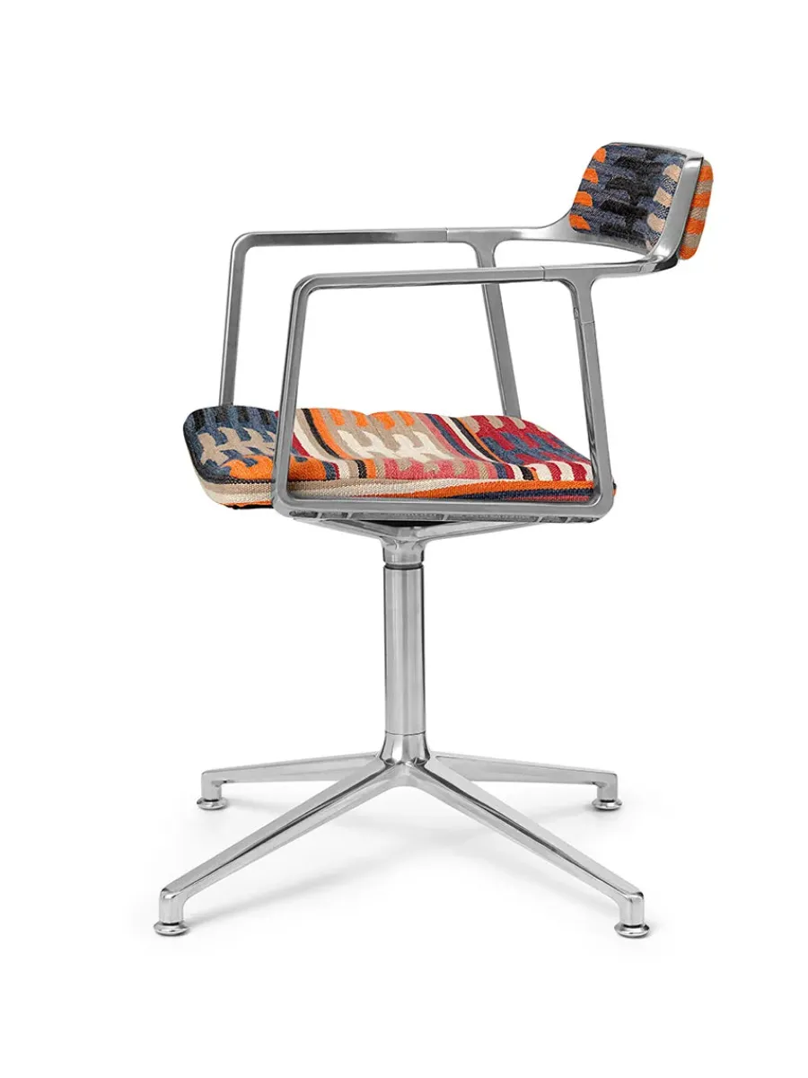 Vipp 452 Swivel Chair, bosco grøn læder fra Discount