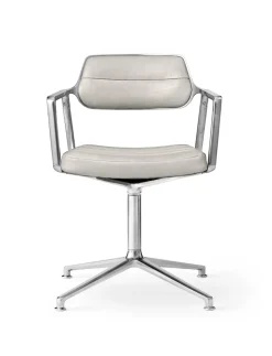 Vipp 453 Swivel Chair, Light Grey, Special Edition fra Discount