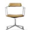 Vipp 452 Swivel Chair m/hjul, camel læder fra Clearance