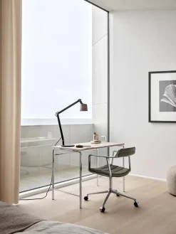 Vipp 452 Swivel Chair m/hjul, camel læder fra Clearance