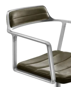 Vipp 452 Swivel Chair m/hjul, camel læder fra Clearance