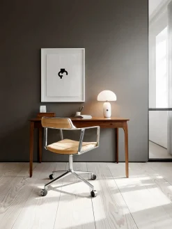 Vipp 452 Swivel Chair m/hjul, camel læder fra Clearance