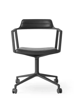 Vipp 452 Swivel Chair m/hjul, camel læder fra Clearance