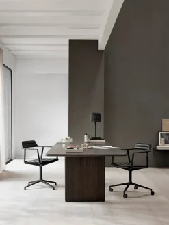 Vipp 452 Swivel Chair m/hjul, camel læder fra Clearance