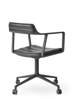 Vipp 452 Swivel Chair m/hjul, camel læder fra Clearance