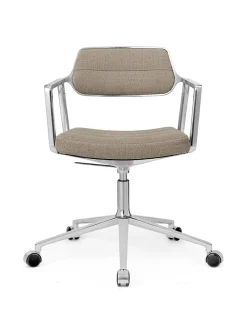 Vipp 453 Swivel+ Chair m/hjul, dark sand tekstil fra Clearance