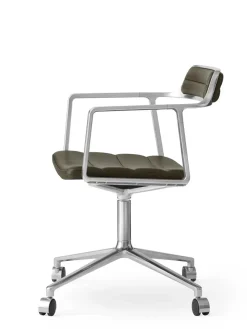 Vipp 452 Swivel Chair m/hjul, dark sand fra Discount