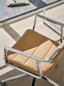 Vipp 453 Swivel+ Chair m/hjul, sort læder fra Discount