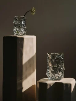 Ferm Living Virelle Vase Clear, H18 fra