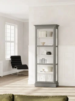 Lindebjerg Design Vitrineskab Classic V1, antracit fra Outlet